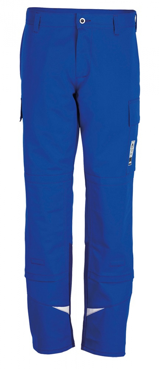 ROFA-Schweißer-Schutz, Schweißerhose, Arbeits-Berufs-Bundhose, Splash, Proban, ca. 525 g/m², kornblau-marine