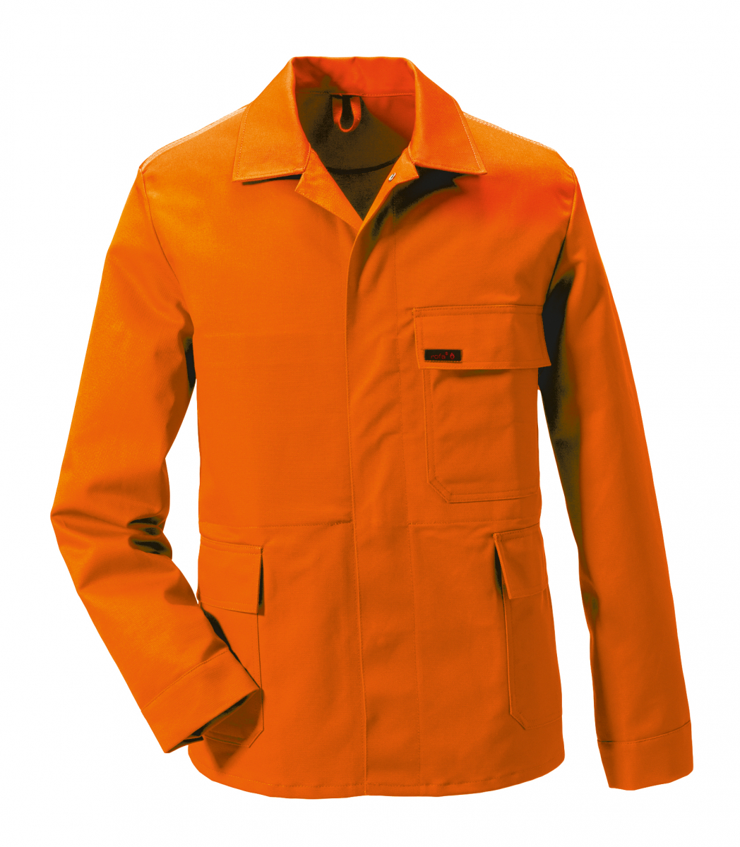 ROFA-Schweißer-Schutz, Schweißerjacke, Arbeits-Berufs-Jacke, Proban, ca. 525 g/m², orange