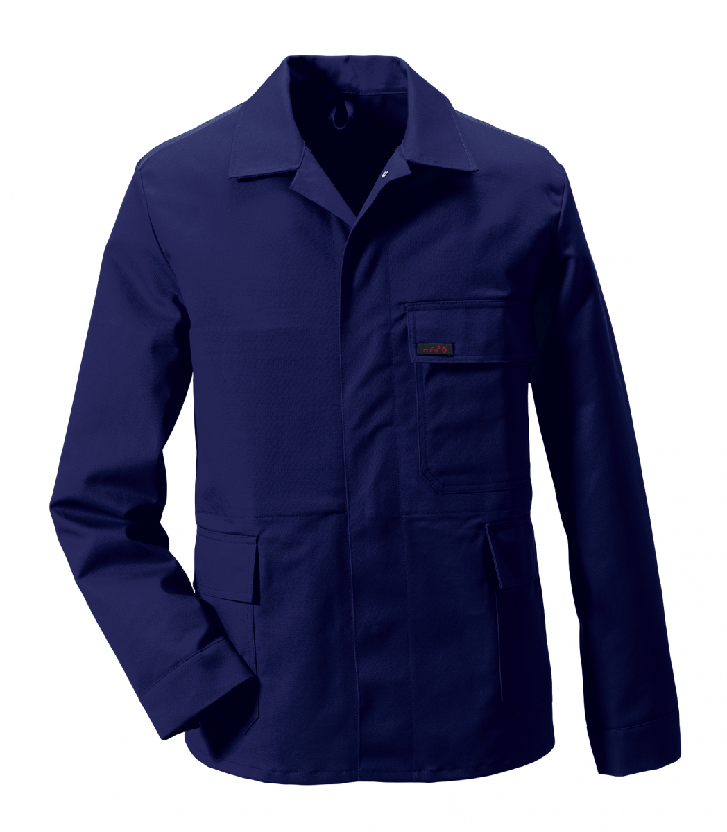 ROFA-Schweißer-Schutz, Schweißerjacke, Arbeits-Berufs-Jacke, Proban, ca. 525 g/m², marine