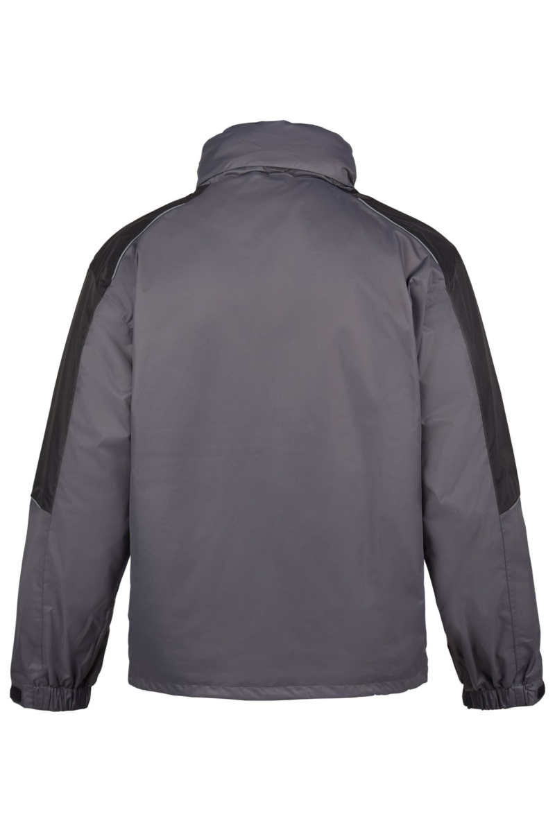 Parka J410191, WINTER- UND WETTERSCHUTZ, grau-schwarz