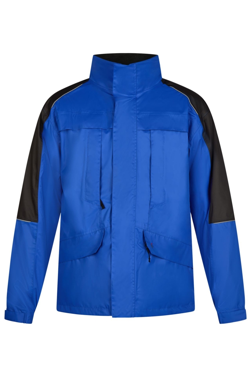 Parka J410191, WINTER- UND WETTERSCHUTZ, kornblau-schwarz