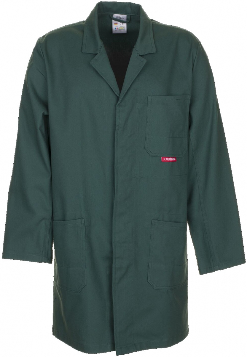 PLANAM-Workwear, Arbeits-Berufs-Mantel, Kittel, BW 290 DIN 61535, mittelgrün