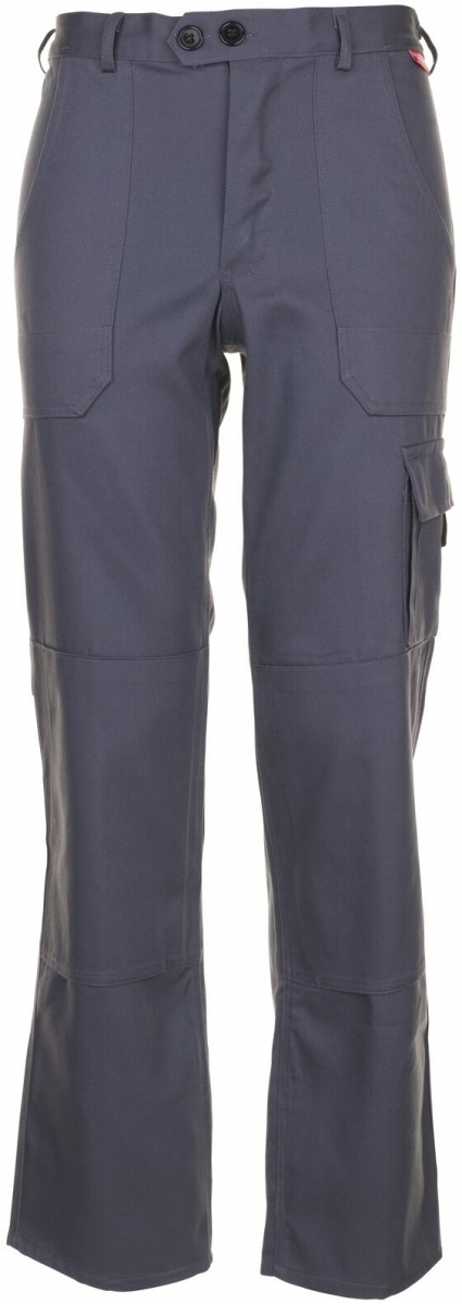 PLANAM-Workwear, Cargo-Arbeits-Berufs-Bund-Hose, BW 290 grau