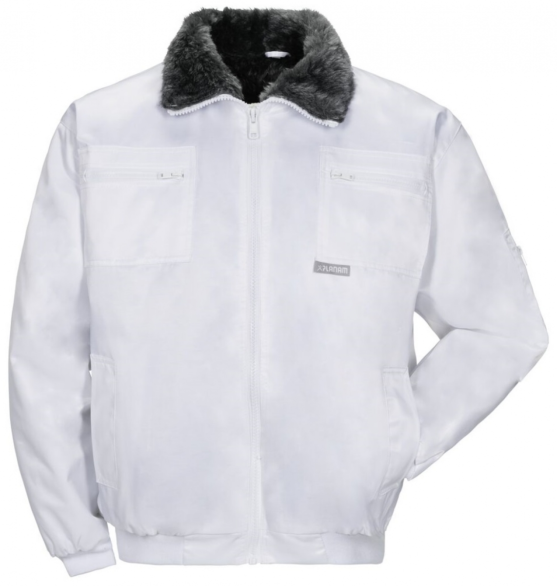 PLANAM-Workwear, Winter-Piloten-Berufs-Jacke, Gletscher, weiss