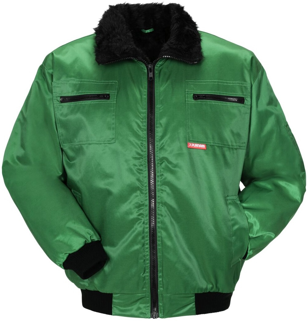 PLANAM-Workwear, Winter-Piloten-Berufs-Jacke, Gletscher, grn