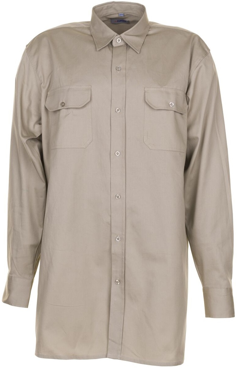 PLANAM-Workwear, Arbeits-Berufs-Hemd, Köperhemd khaki