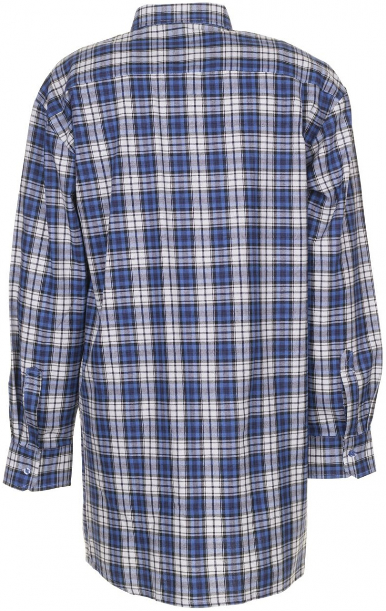 PLANAM-Workwear, Arbeits-Berufs-Hemd, Flanell-Hemd 2001 blau
