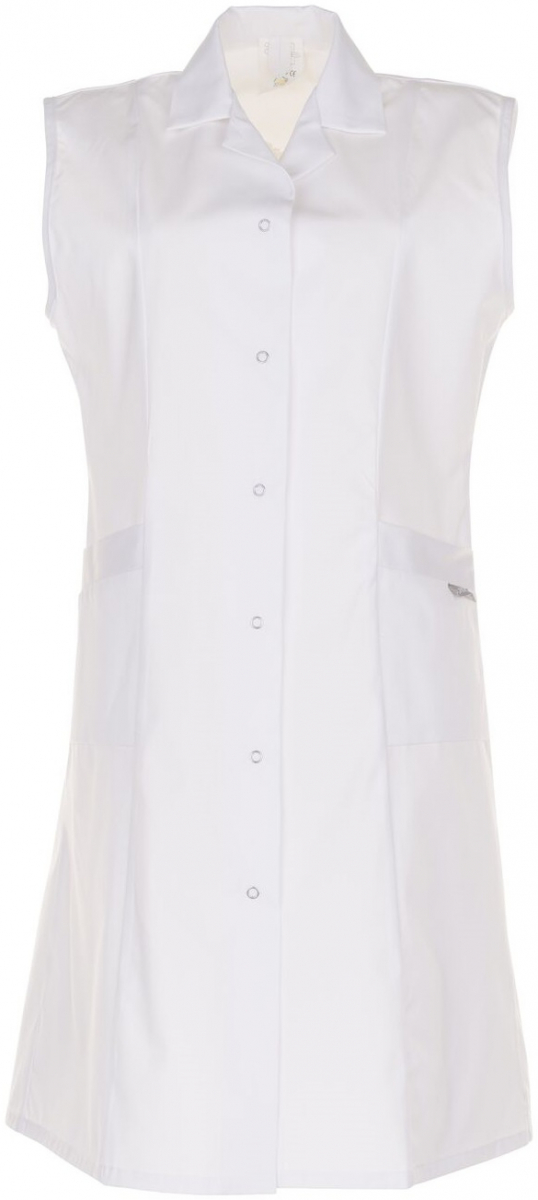 PLANAM-Workwear, Damen Berufsmantel o. Arm MG weiß