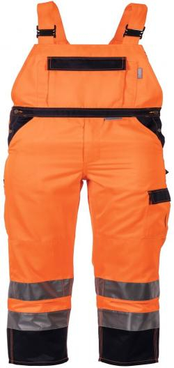 PLANAM-Warnschutz, Warn-Latzhose kontrast orange/marine