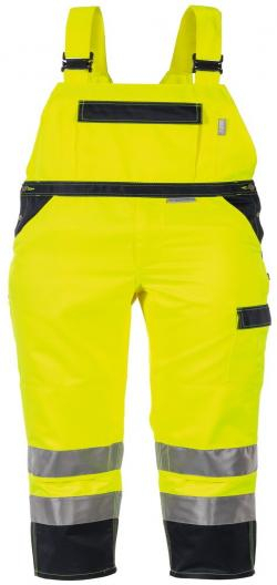 PLANAM-Warnschutz, Warn-Latzhose kontrast gelb/marine