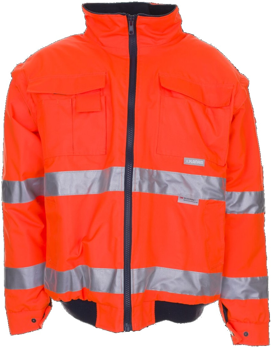 PLANAM-Warnschutz, Piloten-Warn-Jacke orange