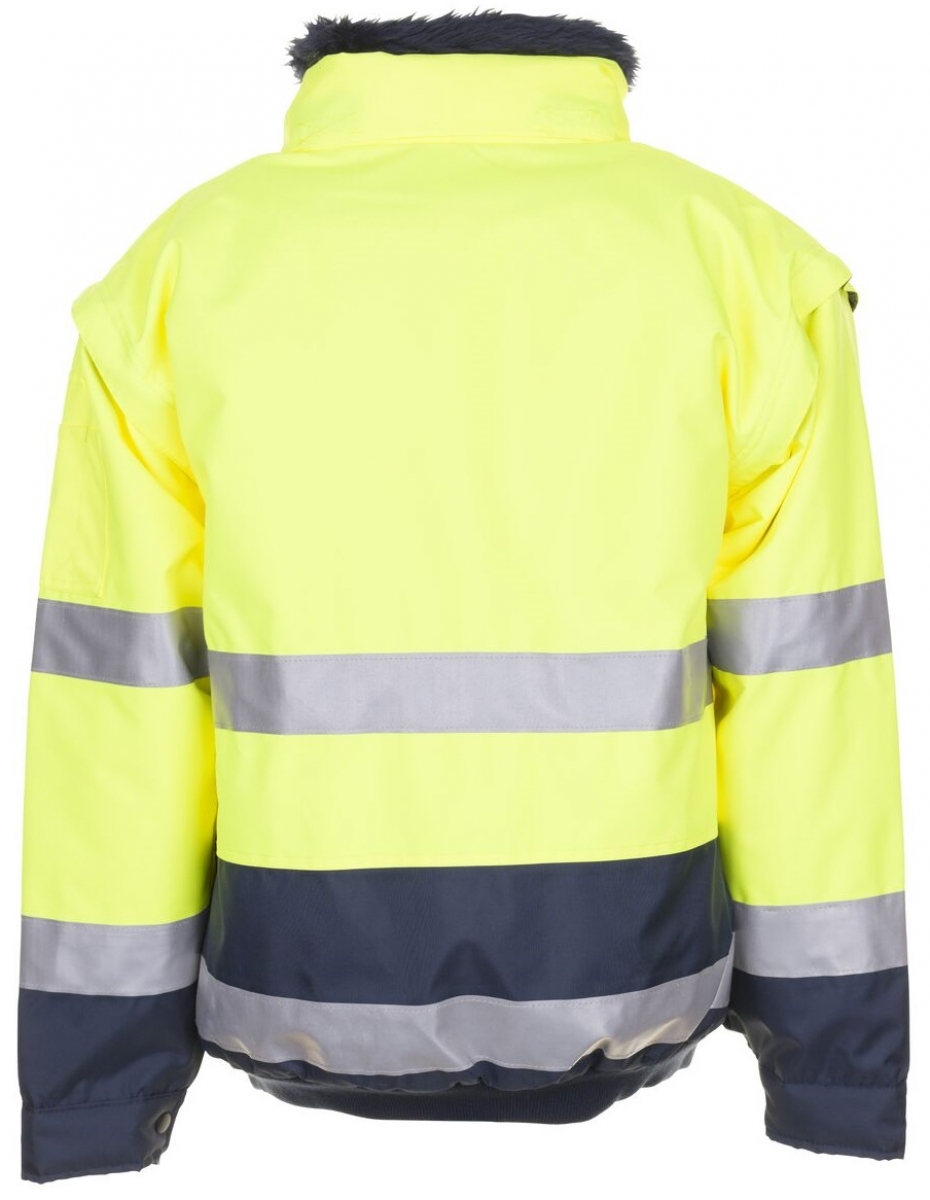 PLANAM-Warnschutz, Warn-Wetter-Schutz-Comfort-Warn-Jacke gelb/marine