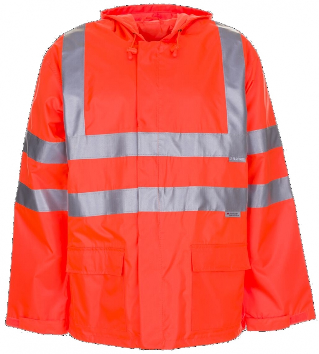 PLANAM-Warnschutz, Warnwetter-Schutz-Regen-Warn-Jacke orange