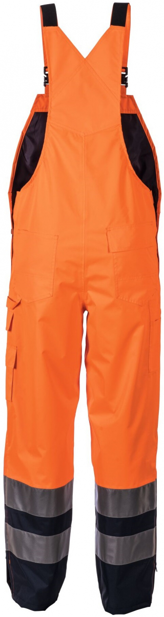 PLANAM-Warnschutz, Warn-/Wetter-Schutz Regen-Latzhose kontrast orange/marine