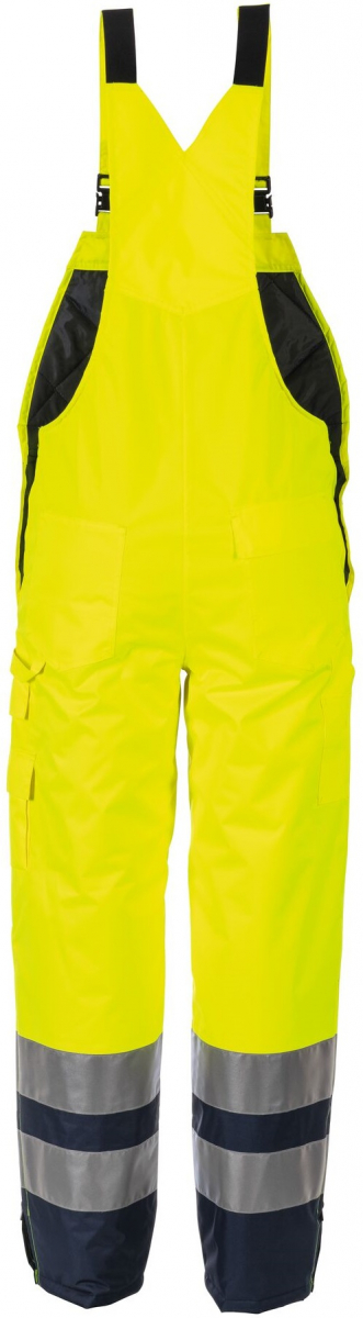 PLANAM-Warnschutz, Warn-/Wetter-Schutz Winter-Latzhose kontrast gelb/marine