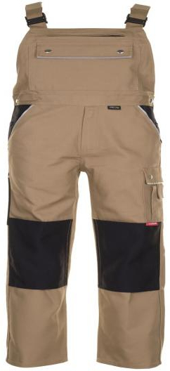 PLANAM-Workwear, Arbeits-Berufs-Latz-Hose, MG Canvas 320 khaki/schwarz