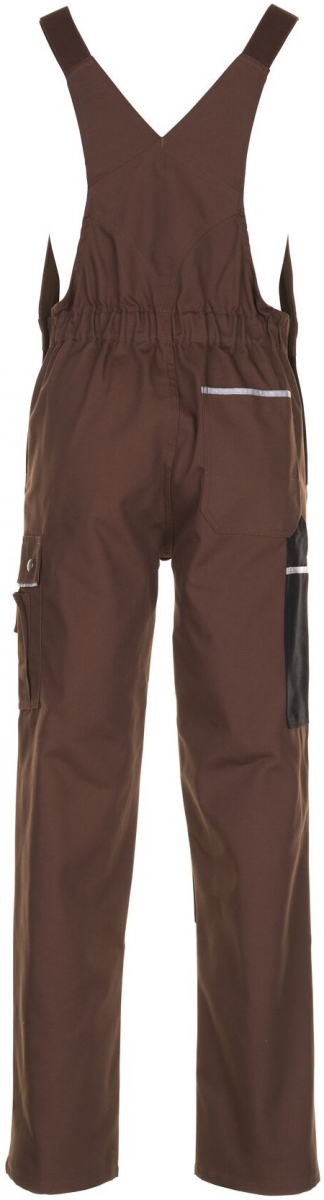 PLANAM-Workwear, Arbeits-Berufs-Latz-Hose, MG Canvas 320 braun/schwarz