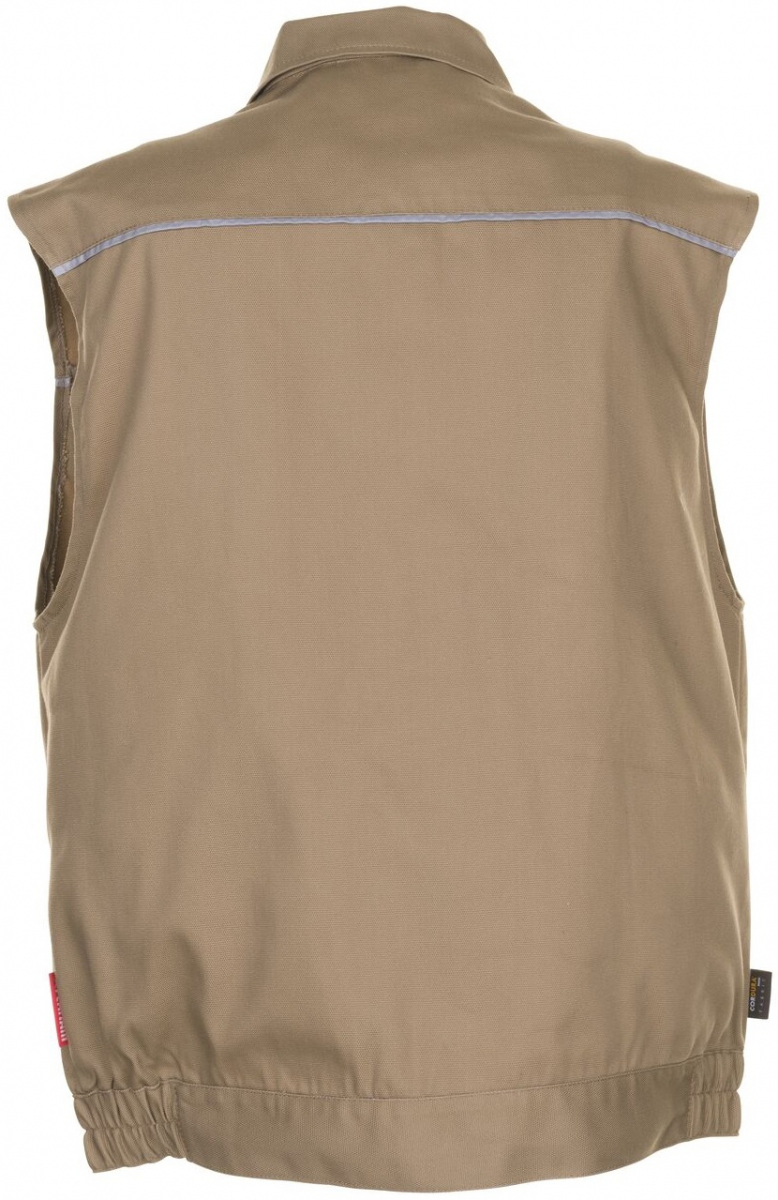 PLANAM-Workwear, Arbeitsweste MG Canvas 320 khaki/schwarz