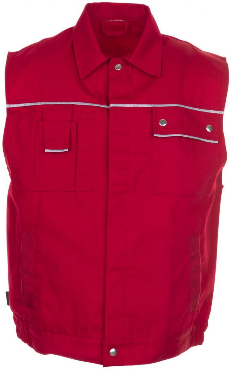 PLANAM-Workwear, Arbeitsweste MG Canvas 320 rot/rot