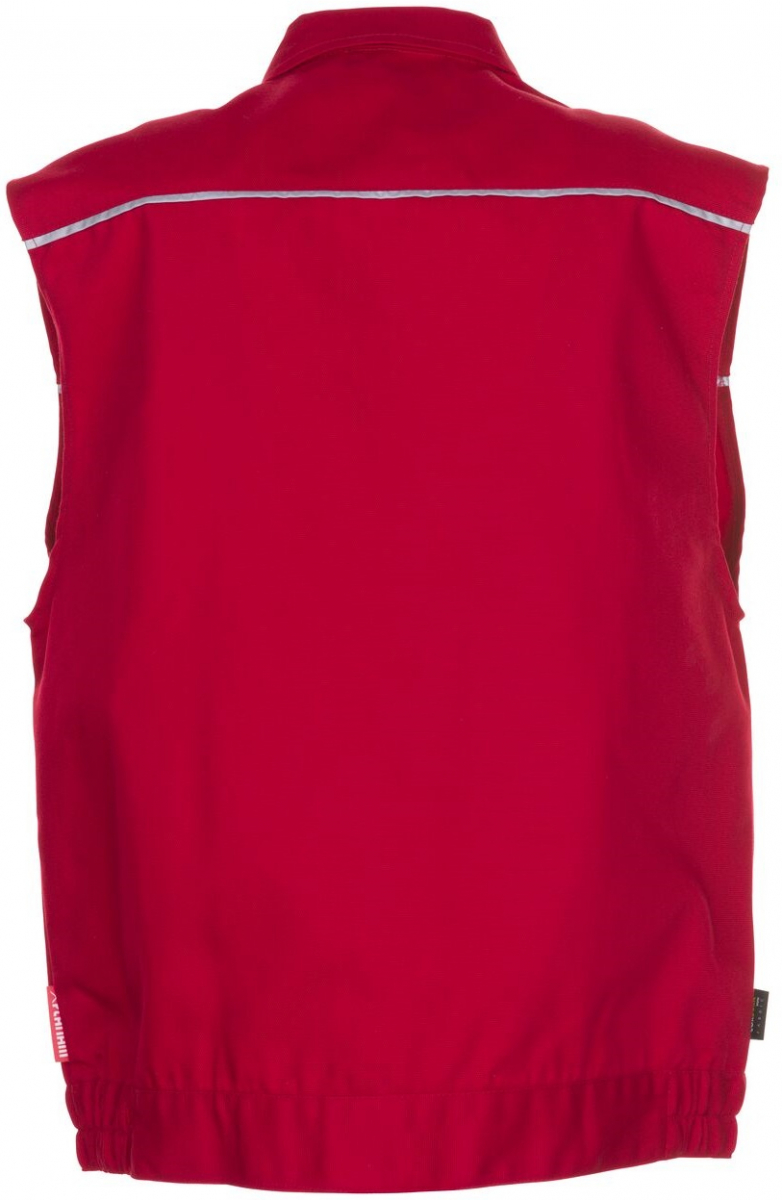 PLANAM-Workwear, Arbeitsweste MG Canvas 320 rot/rot