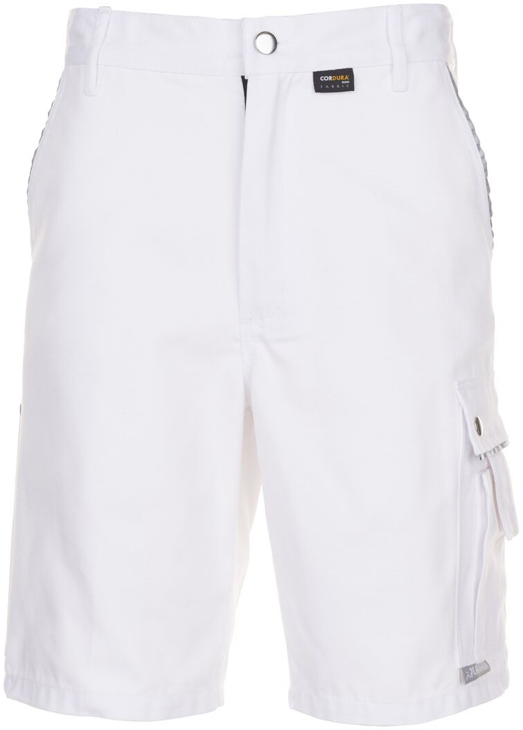 PLANAM-Workwear, Maler-Arbeits-Berufs-Shorts, MG Canvas 320, weiß/weiß