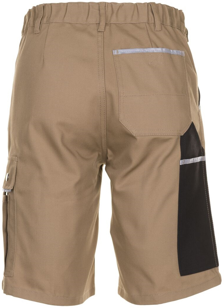 PLANAM-Workwear, Arbeits-Berufs-Shorts, MG Canvas 320, khaki/schwarz