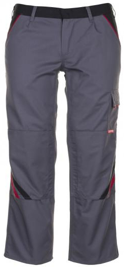 PLANAM-Workwear, Arbeits-Berufs-Bund-Hose, MG Highline schiefer/schwarz/rot