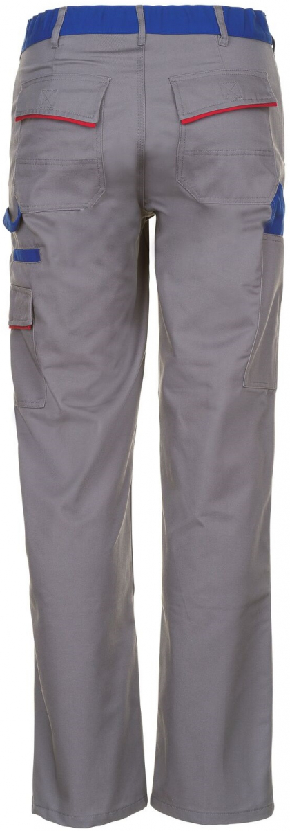 PLANAM-Workwear, Arbeits-Berufs-Bund-Hose, MG Highline zink/kornblau/rot