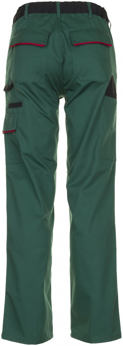 PLANAM-Workwear, Arbeits-Berufs-Bund-Hose, MG Highline grün/schwarz/rot