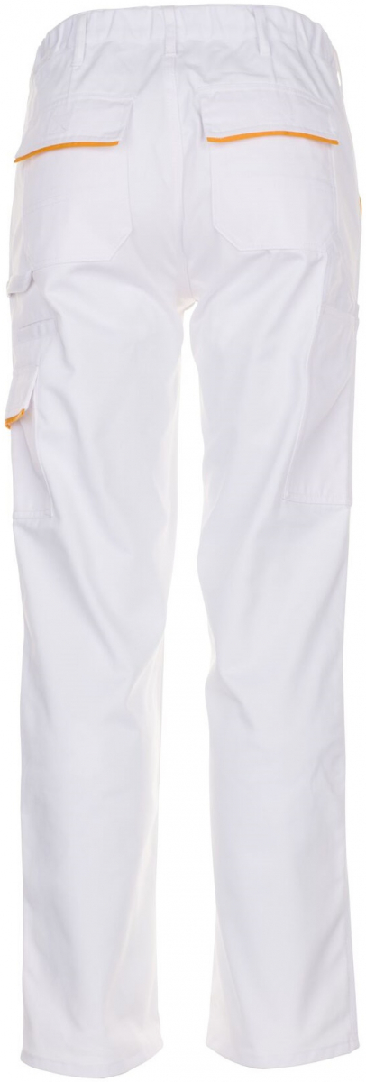 PLANAM-Workwear, Maler-Arbeits-Bund-Hose, MG Highline, weiß/weiß/gelb