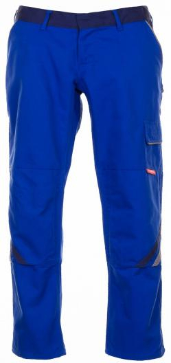 PLANAM-Workwear, Damen-Arbeits-Berufs-Bund-Hose, Highline, 285 g/m, kornblau/marine/zink