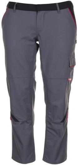 PLANAM-Workwear, Damenbundhose MG Highline schiefer/schwarz/rot