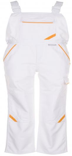 PLANAM-Workwear, Maler-Arbeits-Berufs-Latz-Hose, MG Highline, weiß/weiß/gelb