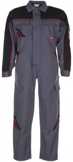 PLANAM-Workwear, Rallye-Kombi, Highline, Arbeits-Berufs-Overall, schiefer/schwarz/rot