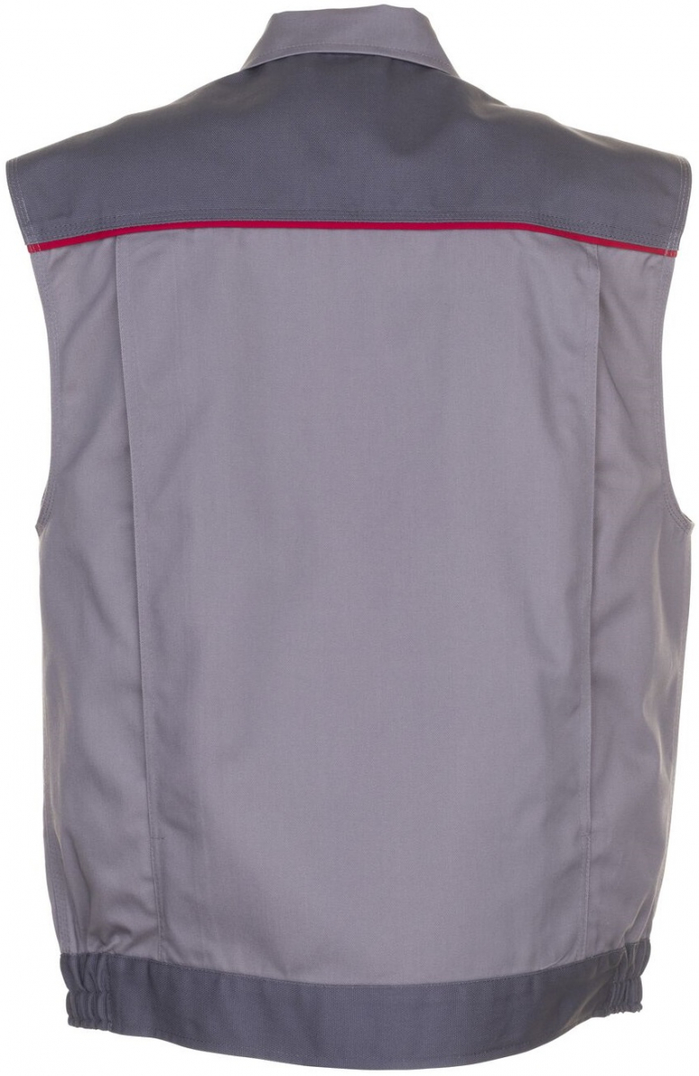 PLANAM-Workwear, Arbeitsweste, Weste MG Highline, zink/schiefer/rot