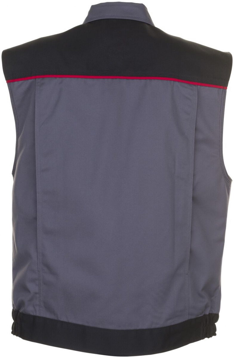 PLANAM-Workwear, Arbeitsweste, Weste MG Highline, schiefer/schwarz/rot