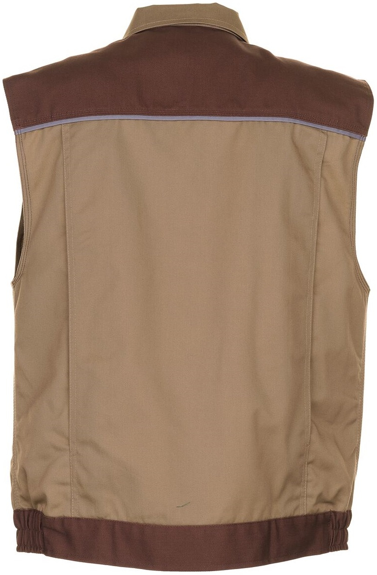 PLANAM-Workwear, Arbeitsweste, Weste MG Highline, beige/braun/zink