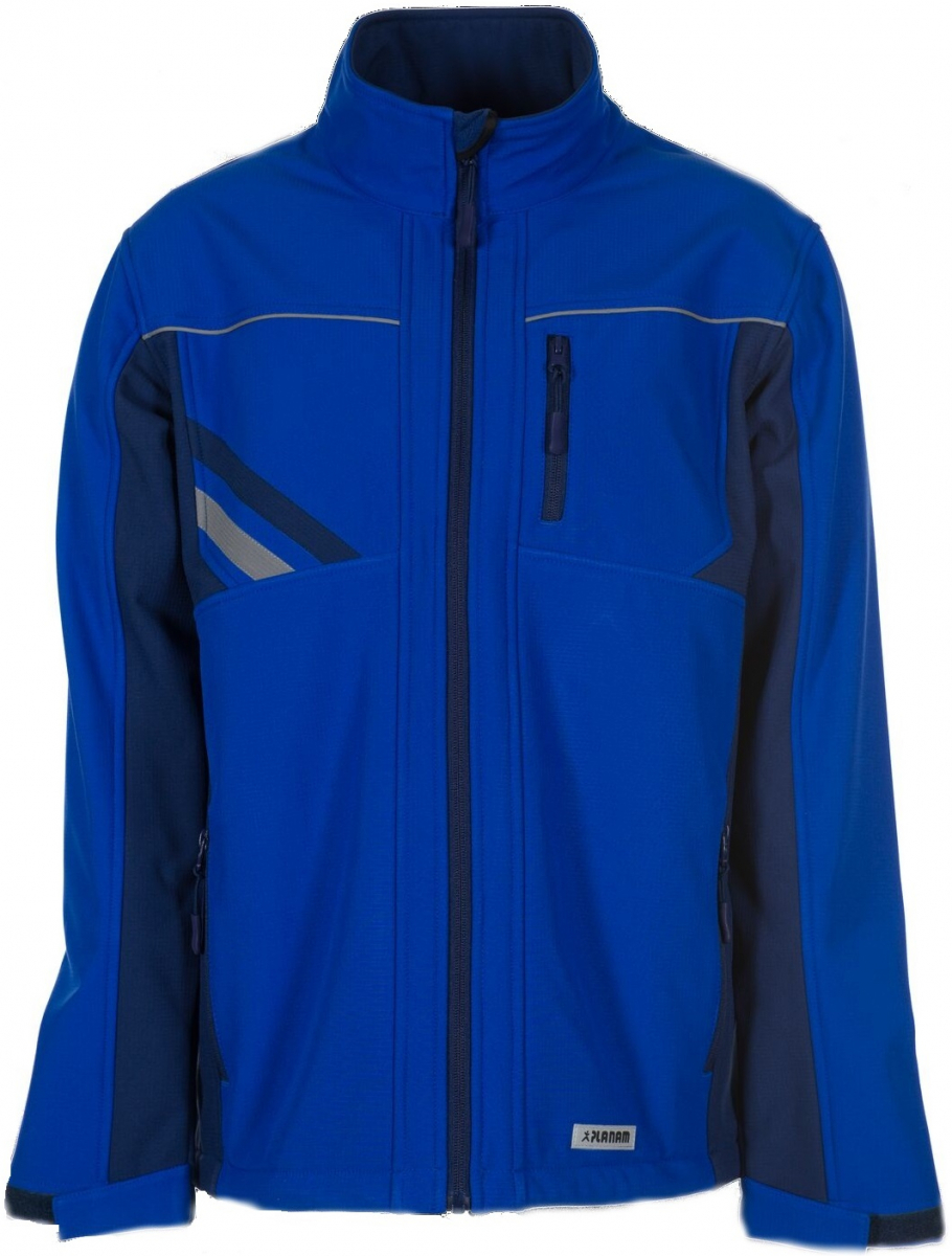 PLANAM-Workwear, Winter-Softshell-Jacke, Highline, kornblau/marine/zink