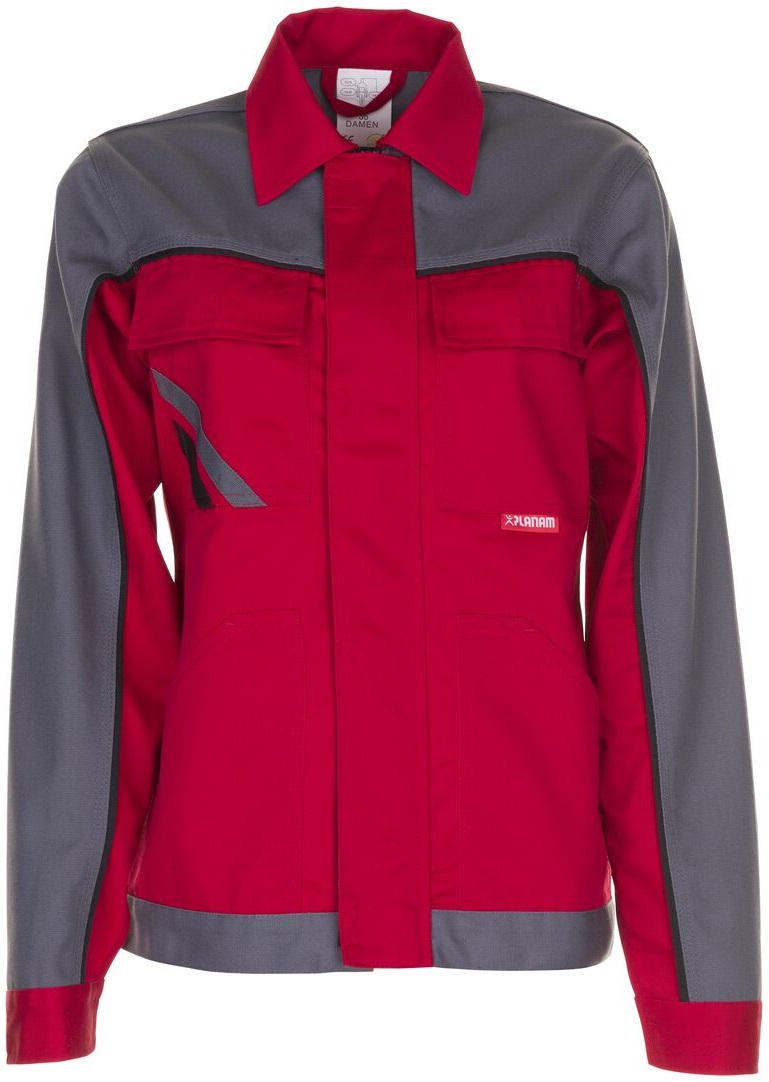 PLANAM-Workwear, Damen-Bundjacke, Highline, 285 g/m, rot/schiefer/schwarz