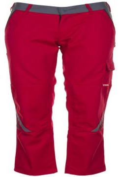 PLANAM-Workwear, Damen-Arbeits-Berufs-Bund-Hose, Highline, 285 g/m, rot/schiefer/schwarz