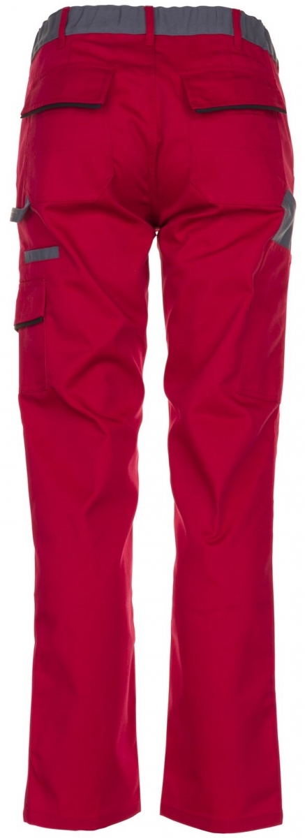 PLANAM-Workwear, Damen-Arbeits-Berufs-Bund-Hose, Highline, 285 g/m, rot/schiefer/schwarz