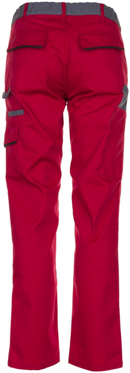 PLANAM-Workwear, Damen-Arbeits-Berufs-Bund-Hose, Highline, 285 g/m², rot/schiefer/schwarz