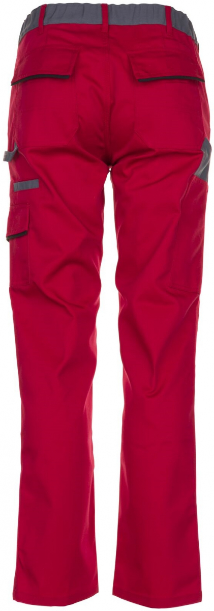 PLANAM-Workwear, Damen-Arbeits-Berufs-Bund-Hose, Highline, 285 g/m, rot/schiefer/schwarz