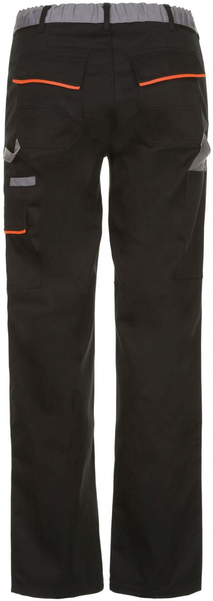 PLANAM-Workwear, Arbeits-Berufs-Bund-Hose, Visline schwarz/orange/zink