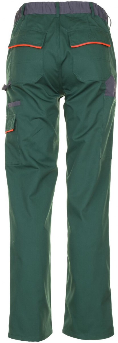 PLANAM-Workwear, Arbeits-Berufs-Bund-Hose, Visline grün/orange/schiefer