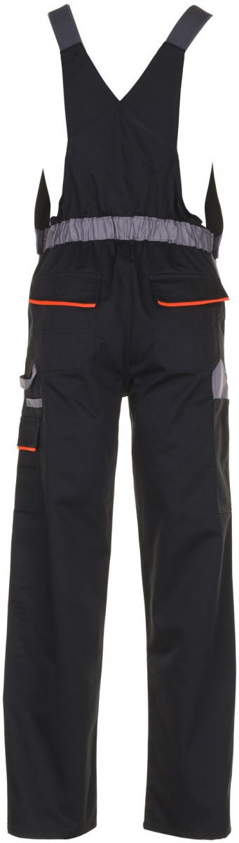 PLANAM-Workwear, Arbeits-Berufs-Latz-Hose, Visline schwarz/orange/zink