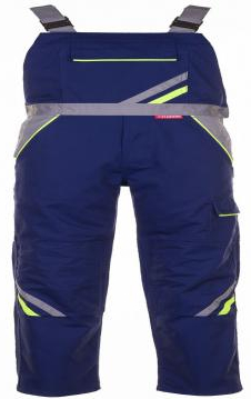 PLANAM-Workwear, Arbeits-Berufs-Latz-Hose, Visline marine/gelb/zink