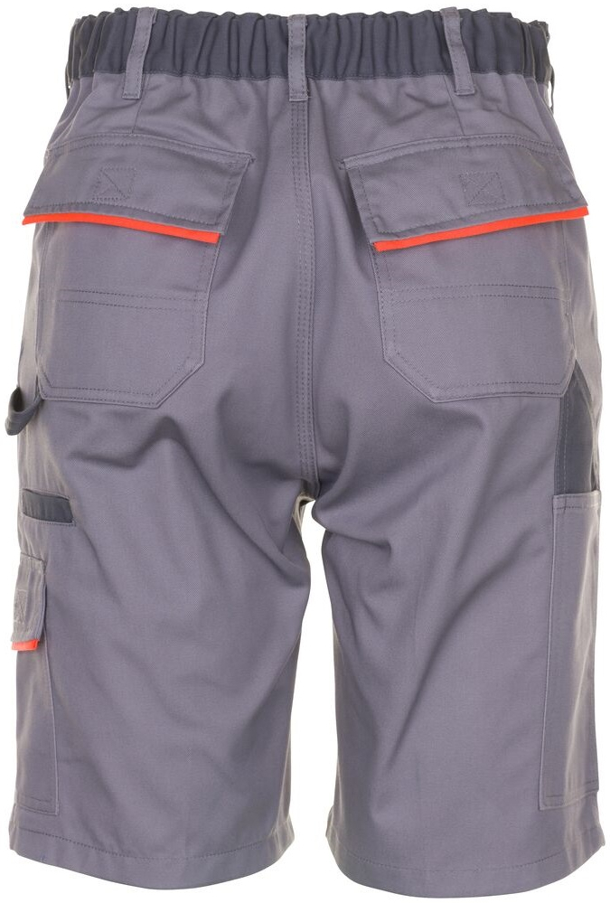 PLANAM-Workwear, Arbeits-Berufs-Shorts, Visline, zink/orange/schiefer