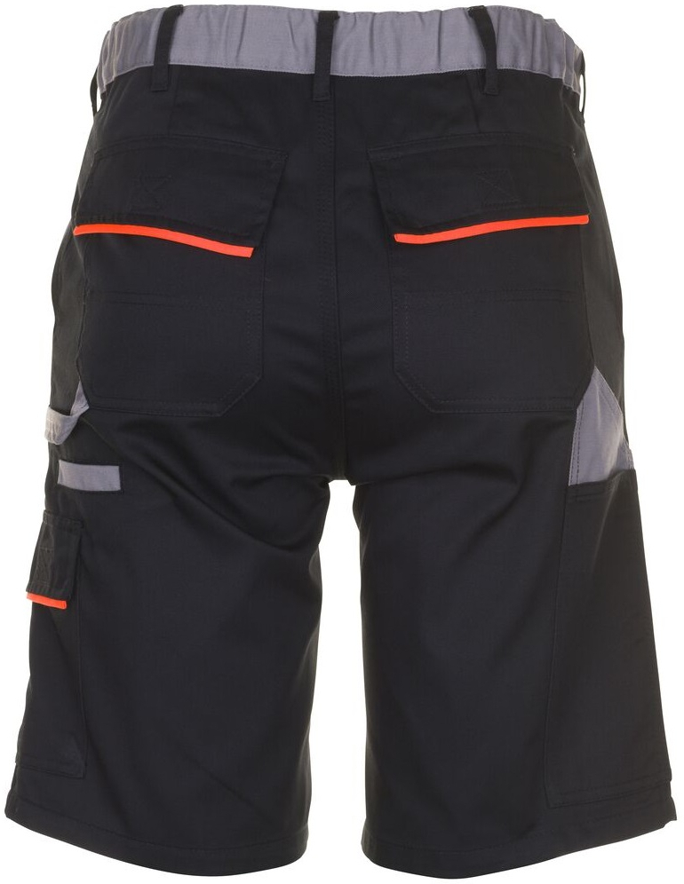 PLANAM-Workwear, Arbeits-Berufs-Shorts, Visline, schwarz/orange/zink