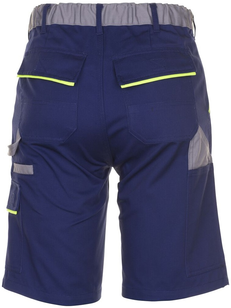 PLANAM-Workwear, Arbeits-Berufs-Shorts, Visline, marine/gelb/zink